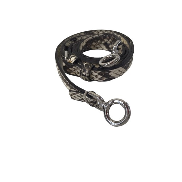 FENDI Python Shoulder Peekaboo Isee Micro Bag White - Picture 5 of 6